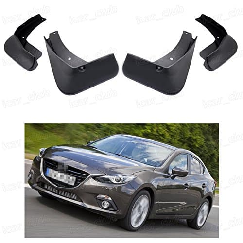 4Pcs Mud Flaps Splash Guard Fender Mudguard for 2014 2015 2016 Mazda 3 Hatchback/Sedan
