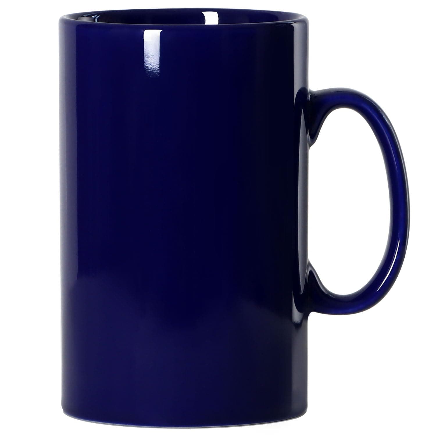Smilatte 28 OZ/800ml Extra Large Ceramic Coffee Mug, Tall Giant Mug Jumbo Super Big Porcelain Tea Cup with Handle for Men, Blue