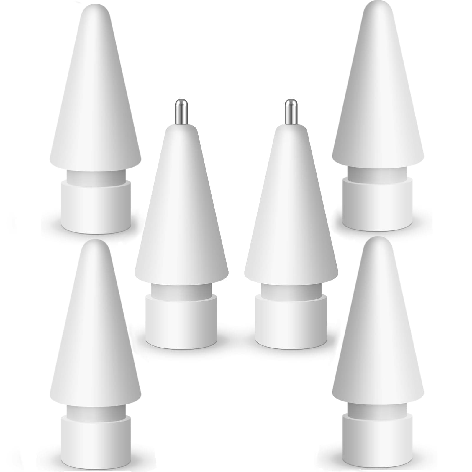 Replacement Pencil Tips for Apple Pencil 2nd Generation/ 1st Generation Tips,iPencil Tip Nibs Accessories for iPad Pro/Apple Pencil Pro/USB-C (6 Pack)