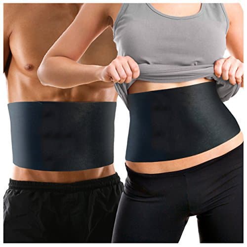 Shop Flash Lower Body Thermo Compression Slim Detox Ab Wrap, Black, One Size Fits All