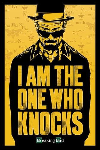 poster 61 x 91.5 cm - "Breaking Bad - I am the one who knocks"