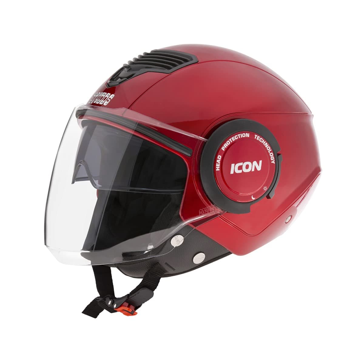 STUDDS ICON Open FACE Helmet Cherry RED-M
