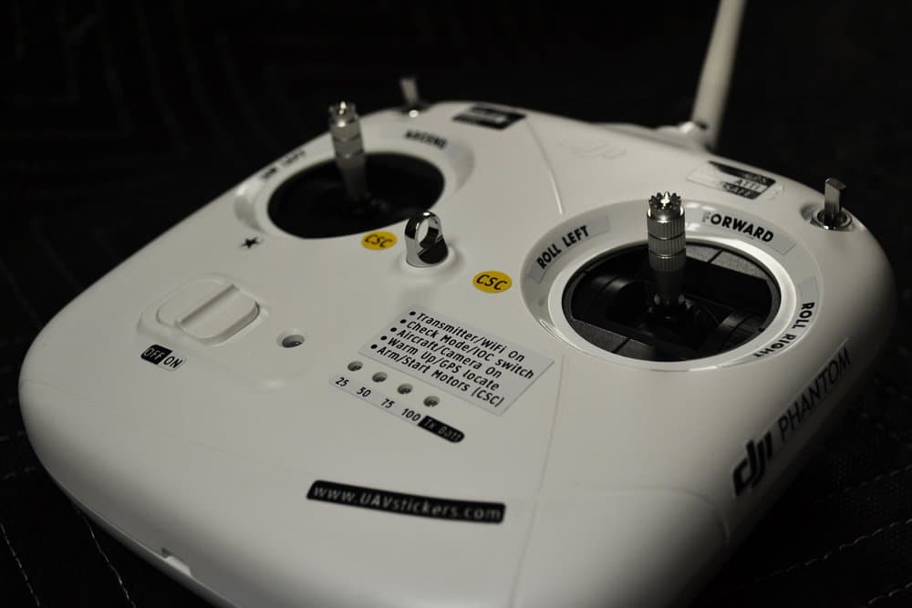 DJI Phantom Basic ID Sticker Set/Controller & Aircraft ID stickers