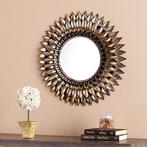Letterman Round Decorative Wall Mirror