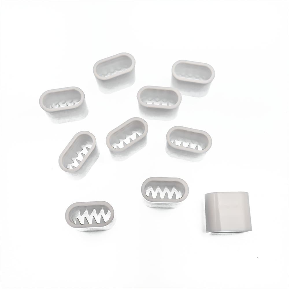 Fasteners Textile Tape Plastic – Pack of 10 – White Flat