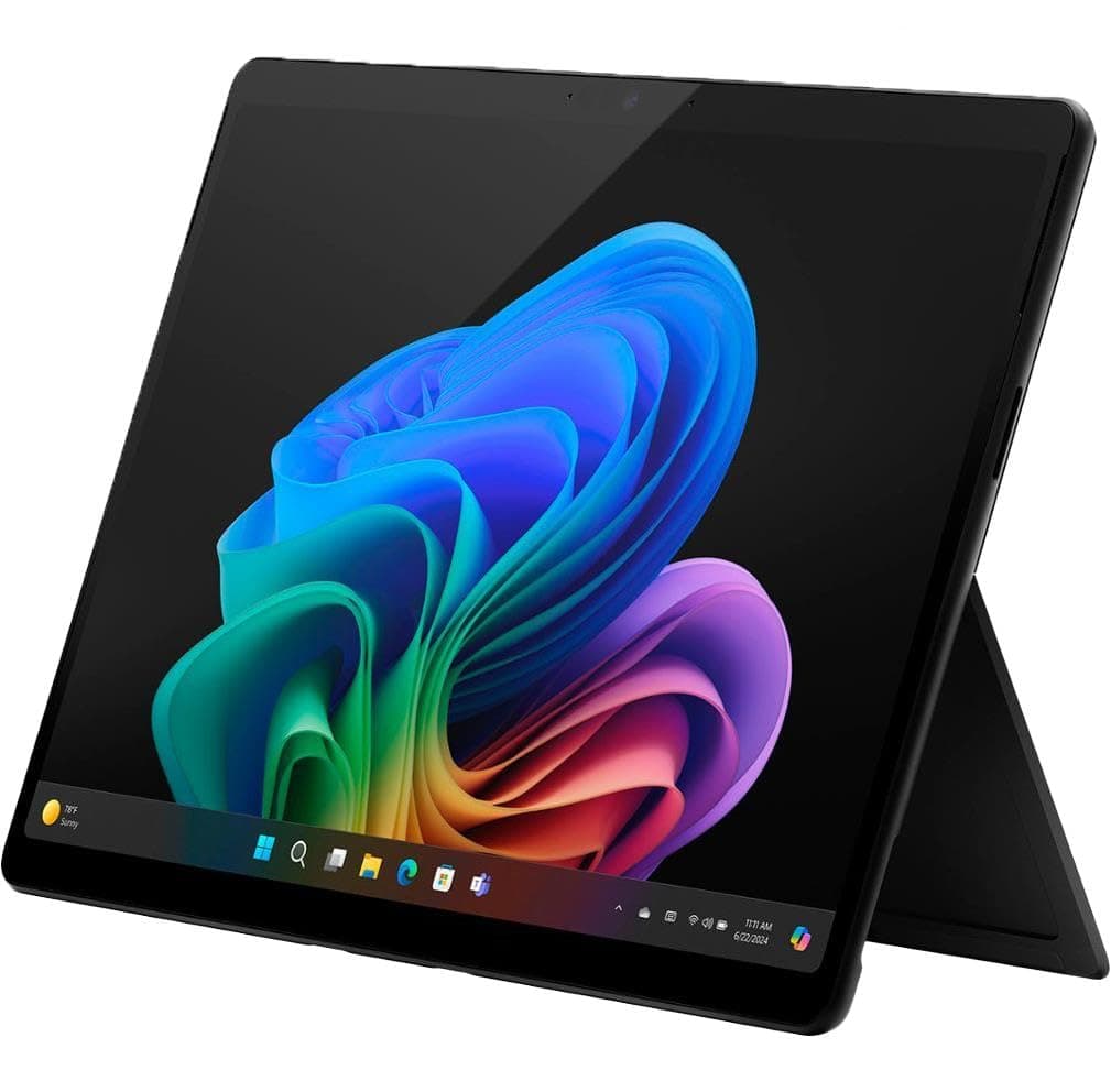 Microsoft Surface Pro 2-in-1 Laptop/Tablet (2024), 13" OLED Touchscreen Display, 16GB RAM, 512GB Storage | Windows 11 Copilot+ PC, Snapdragon X Elite (12 Core), Black