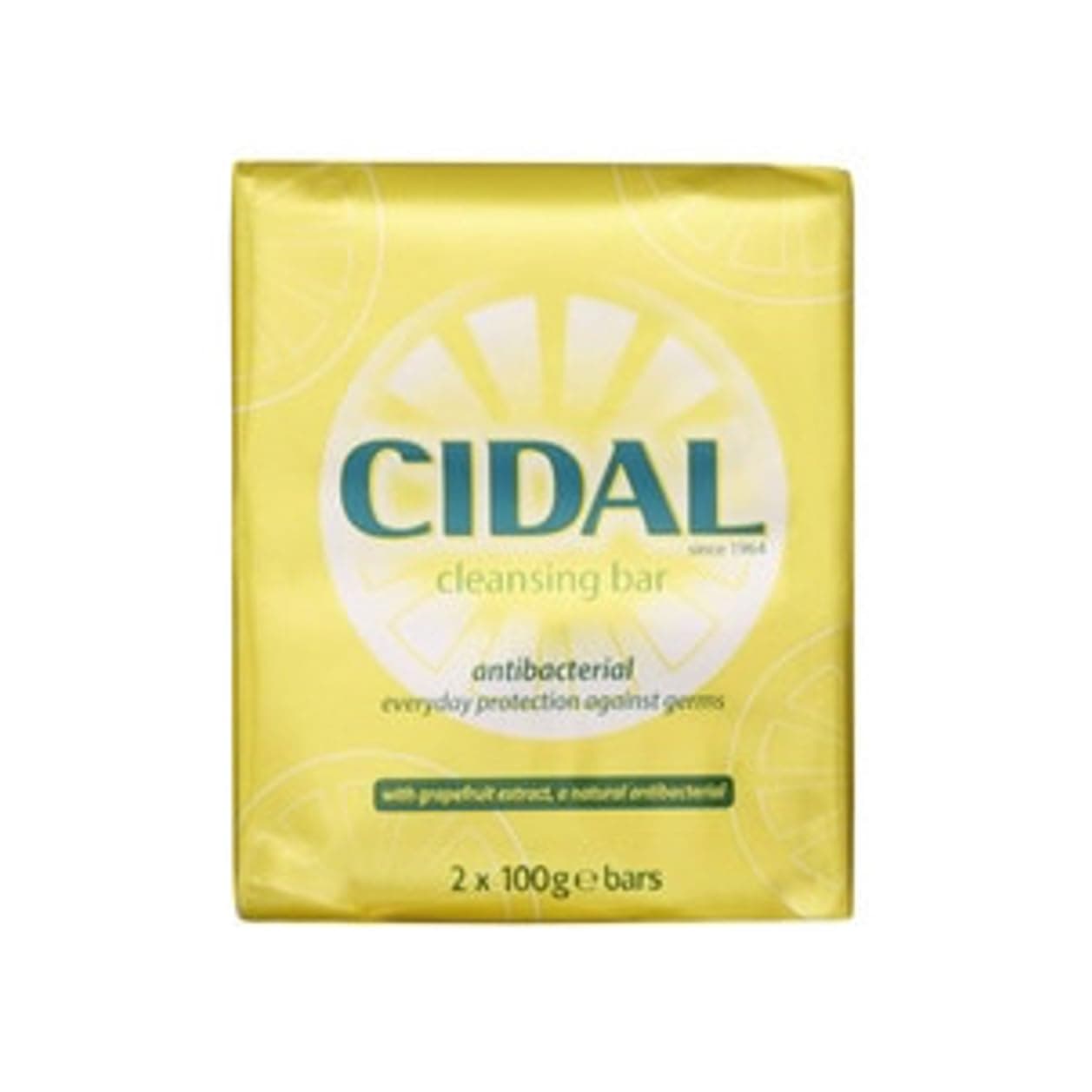 Cidal Antibacterial Soap with Grapefruit Extract - 2 Bars of 100 g