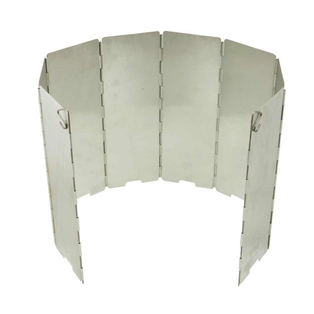 Outdoor 8 Pcs Wind Shield Stove Protector Cookware Backpacking Hiking Camping Picnic