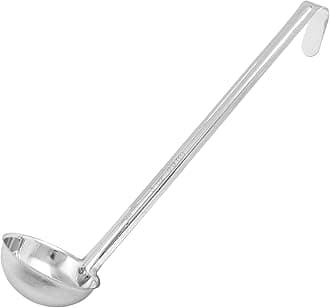 One Piece Stainless Steel Ladle, 3 Ounce, 12"