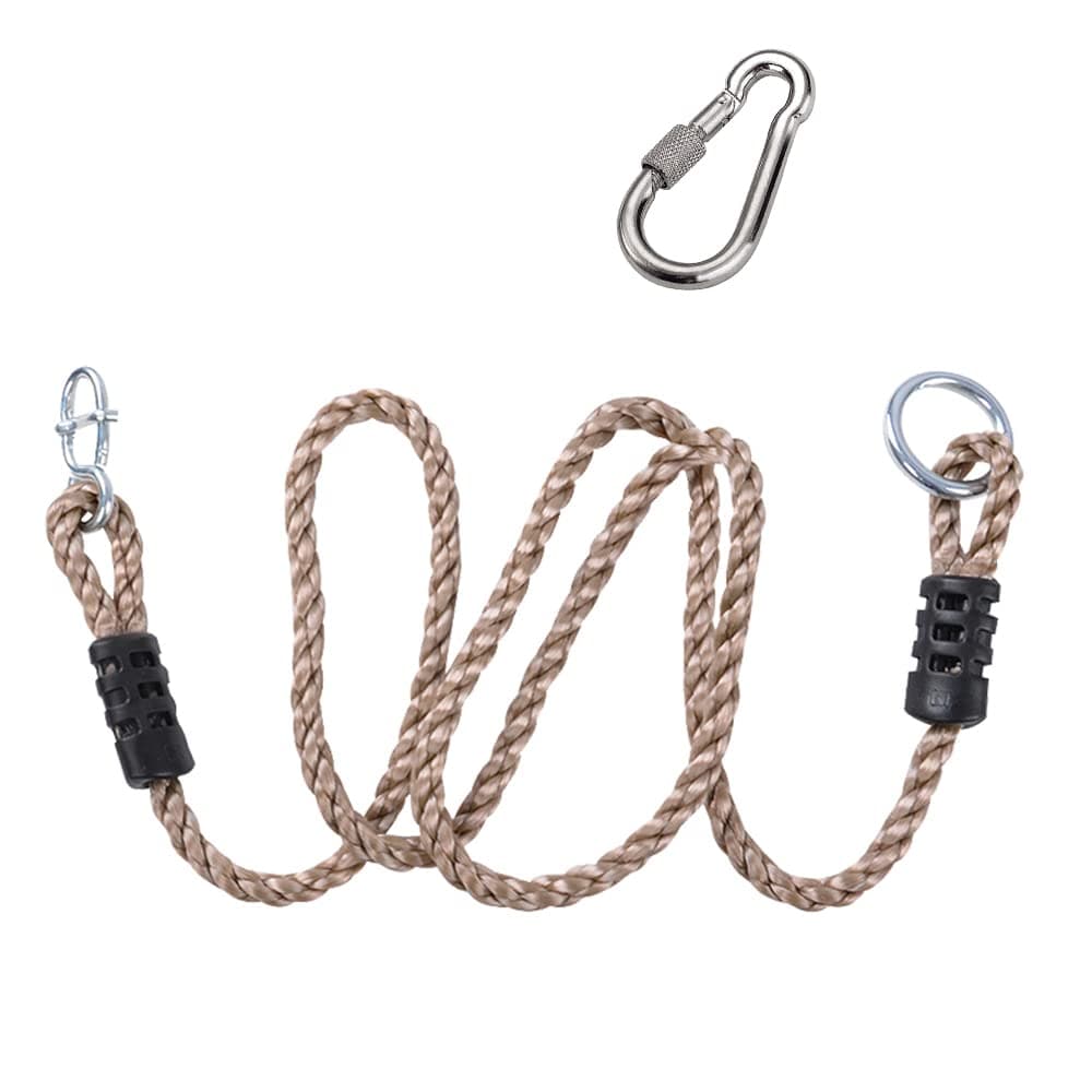 KINSPORY Length Adjustable Nylon Rope/Hanging Tree Strap (300 Lbs Limited) for Outdoor Swings/Hammock/Playground Set Accessories - 40''