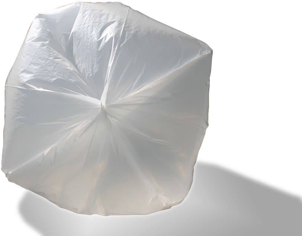 Heritage Low-Density Trash Can Liners, 0.35-mil 10 Gallons, 23" x 24", Clear, Case Of 1,000 Liners