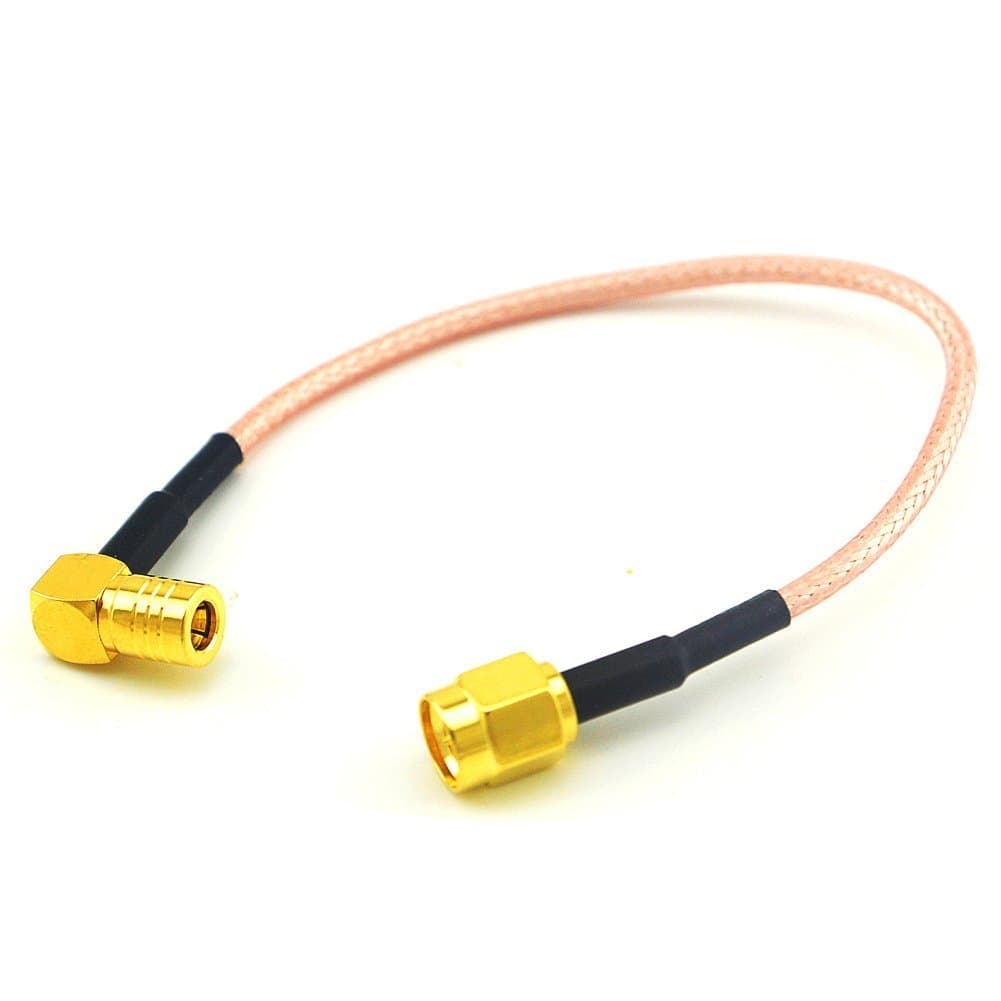 adaptare 60341 Adapter Cable 15 cm Pigtail MCX Right Angle Plug to SMA Port