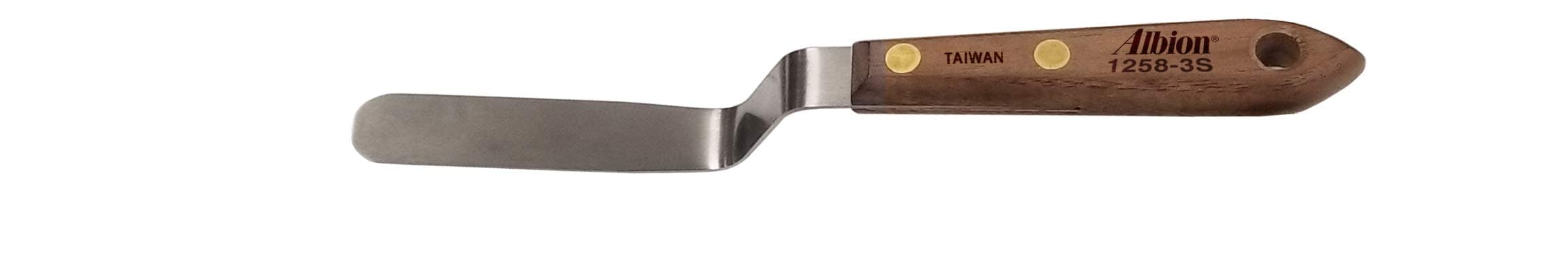 Albion Engineering Classic Offset Caulk Tooling Spatula, Stainless Steel