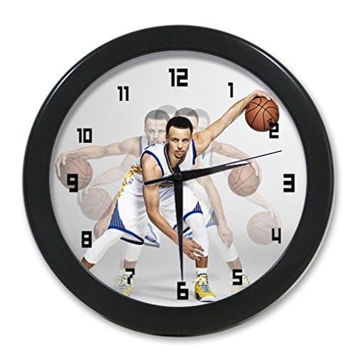 Good gifts!Steph Curry Custom 9.65" elegant wall clock Unique Design for Home Decoration! (2 border colours optional)