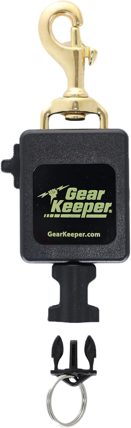 Hammerhead Industries Gear Keeper Locking Large Scuba Flashlight and Camera Retractor Features Heavy-Duty Snap Clip Mount with QC-II Split Ring Accessory- Made in USA