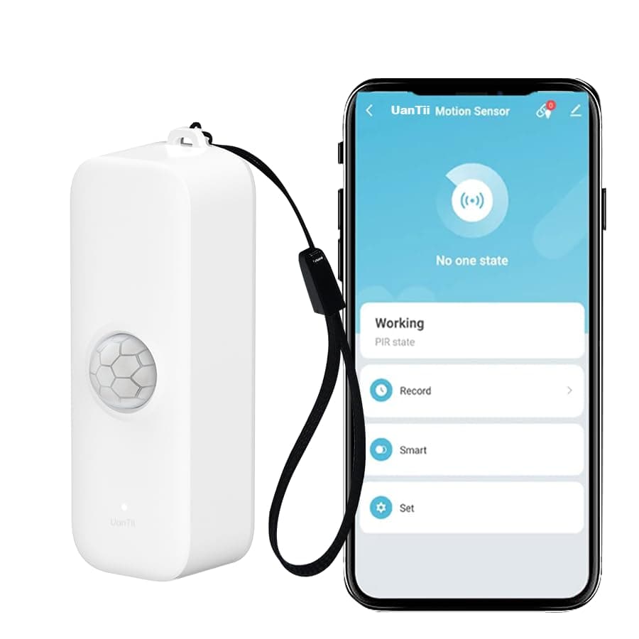 UanTii Smart PIR Motion Detector Tuya Wifi Human Movement Sensor for Home Security Works with Smart Life App (1)