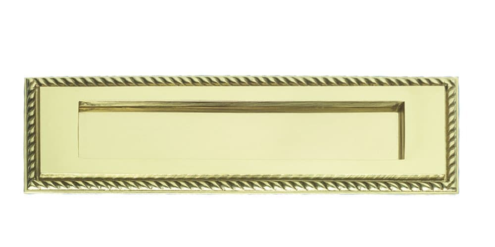 Solid Brass 10" x 3" Georgian Letter Plate