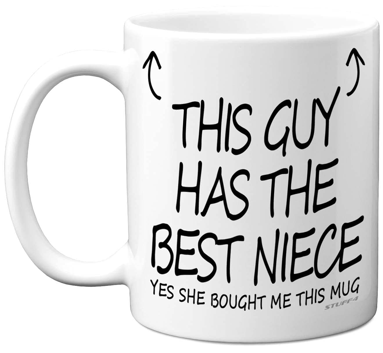 Stuff4 Uncle Gifts - Uncle Mug, This Guy Has The Best Niece, 11oz Ceramic Dishewasher Sage Mugs, Birthday Gifts, Christmas for Fathers Day, from Niece - Made in UK