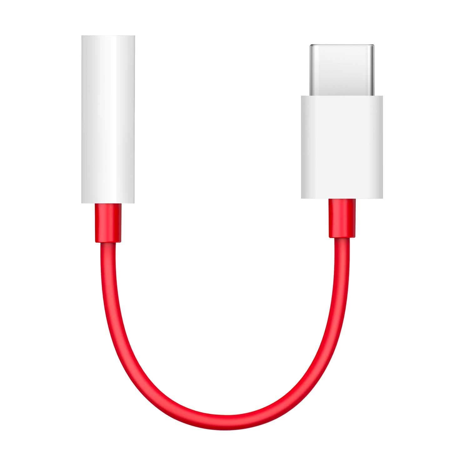 OnePlus Type-C to 3.5mm adapter for OnePlus 6T Smartphone - Genuine OnePlus Accessory