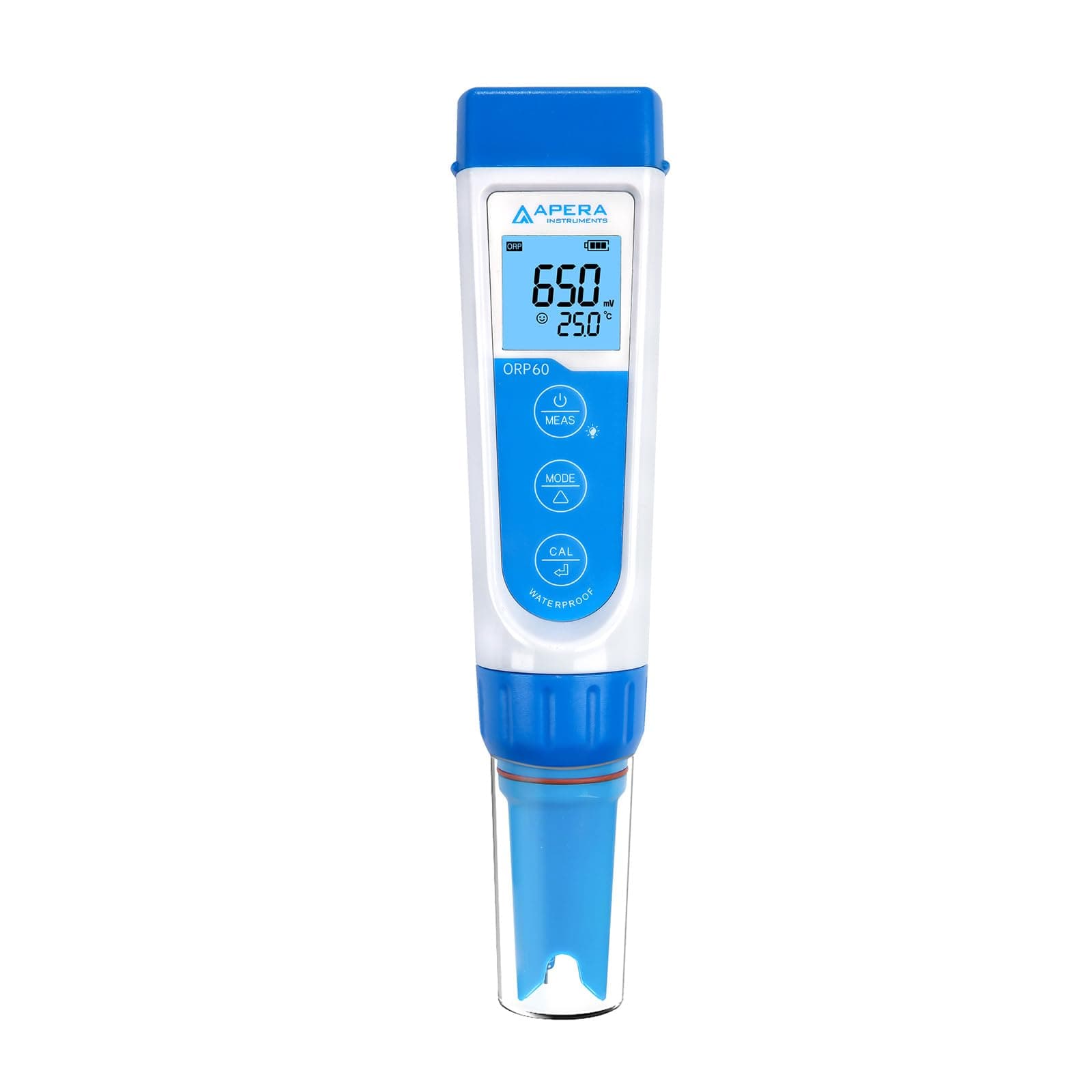 Apera Instruments ORP60 Premium ORP Pocket Tester, Replaceable Sensor, 1 mV/±0.2% F.S Accuracy, ±1000 mV Range