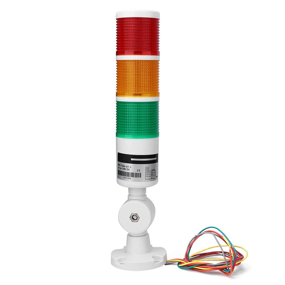 24V Buzz Function CNC Machine Tool Alarm Caution Light 3 Colors for Industrial