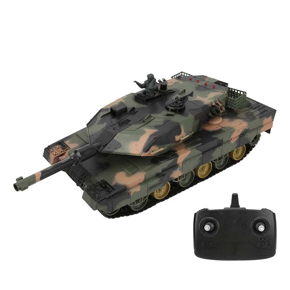 2.4Ghz Remote Control Panzer Tank 1/24 Scale RC Battle Tank with Sound Lights and 320° Rotating Turret, Radio Control Army Tank RC Vehicle Military Toys for Kids