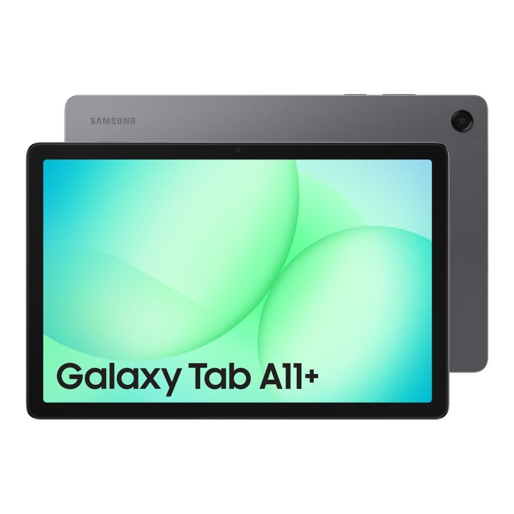 Galaxy Tab A11+, Android Tablet, AI Features, Sleek and Modern Design, 11 Inch 90Hz Display, 128GB Storage, 6GB Memory, With Dolby Quad Speakers, Grey, 3 Year Extended Warranty (UK Version)
