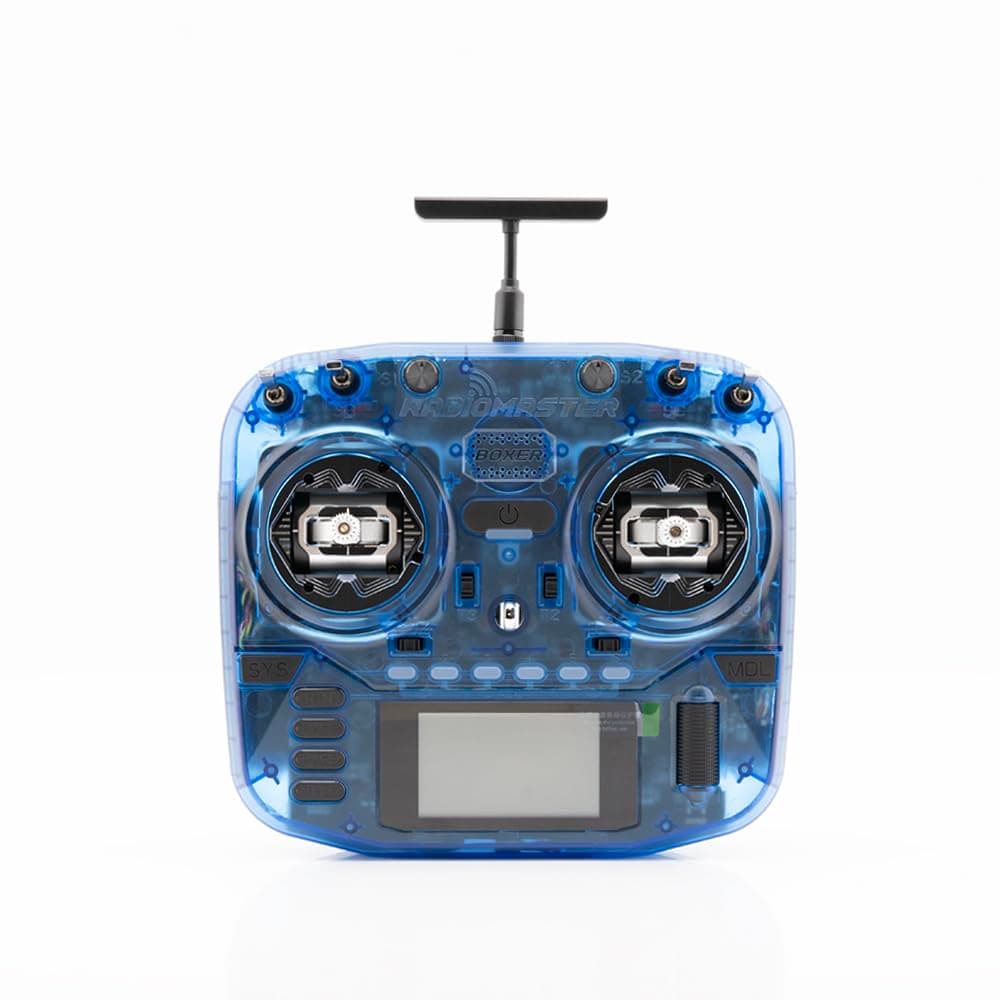 RadioMaster Boxer Crush EdgeTX 2.4G 16CH Remote Controller ELRS with AG01 Hall Gimbals (Glacier Blue)