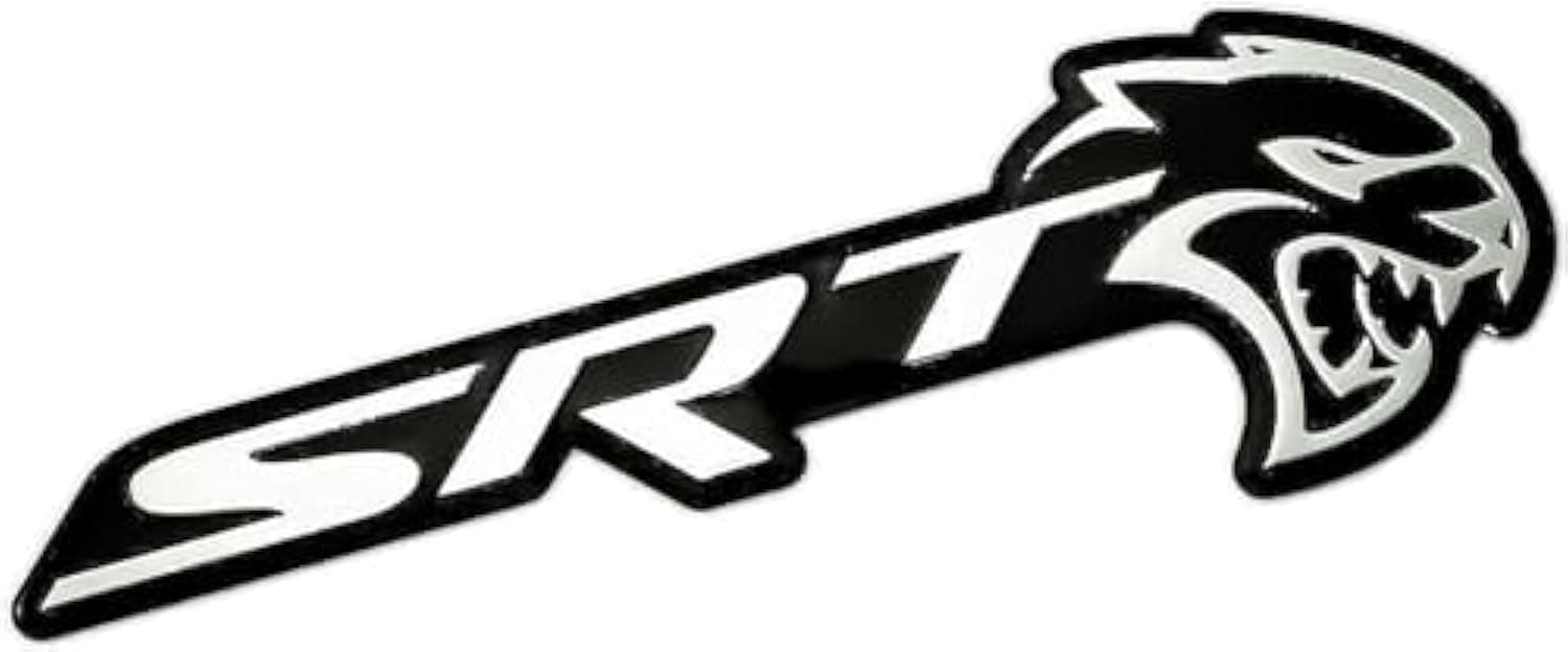 2x SRT Hell-Cat Grille Emblem Metal Badge (mini)