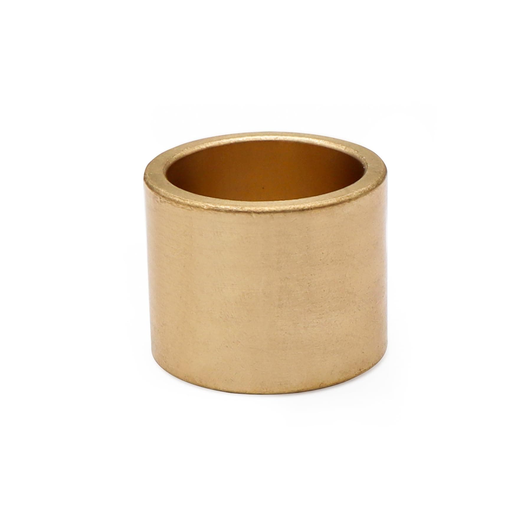 1 Pack Cast Brass Sleeve Bearing Solid Friction, 1-1/4" OD 1" Bore 1" Length Cast Brass Self-Lubricating Sintered Sleeve Bushings