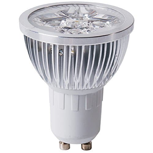 10 LED Energy Saving GU10 Light Bulbs 4W High Powered LED Light 380 Lumen 55mm Tall Equivalent To 50W Halogen Bulb 45 Degree Beam Angle for spotlights and downlighters 3000K Warm White Colour popular choice for Living Room Bedroom Hallway in the Home