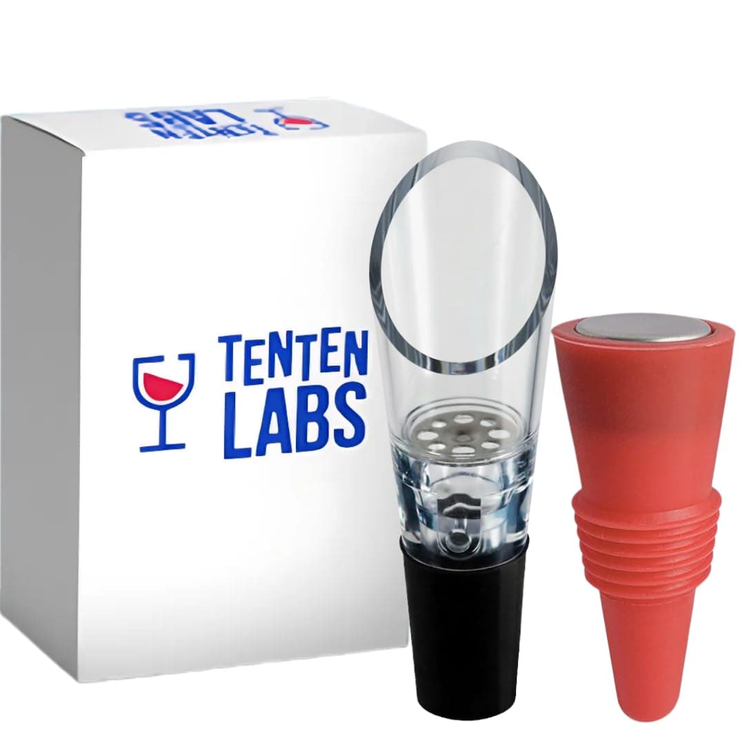 Wine Aerator + Red Stopper Combo