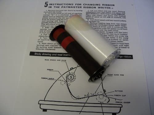 Paymaster 8000 replacement ink ribbon (Red,Black,Red,Black)