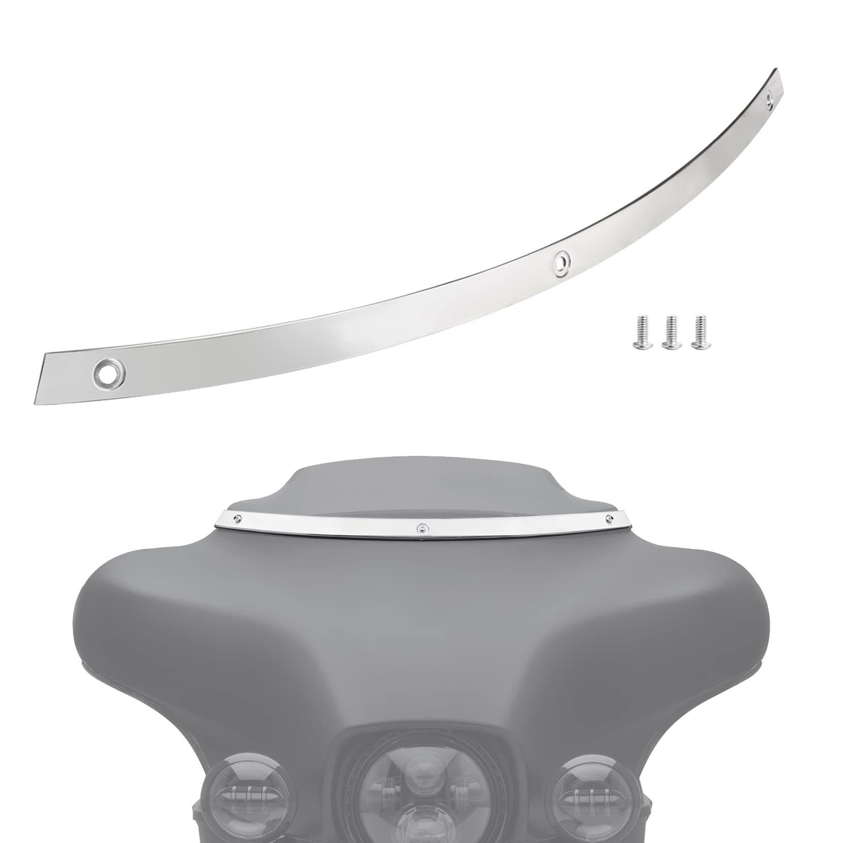 Amazicha Windshield Trim Compatible for Harley