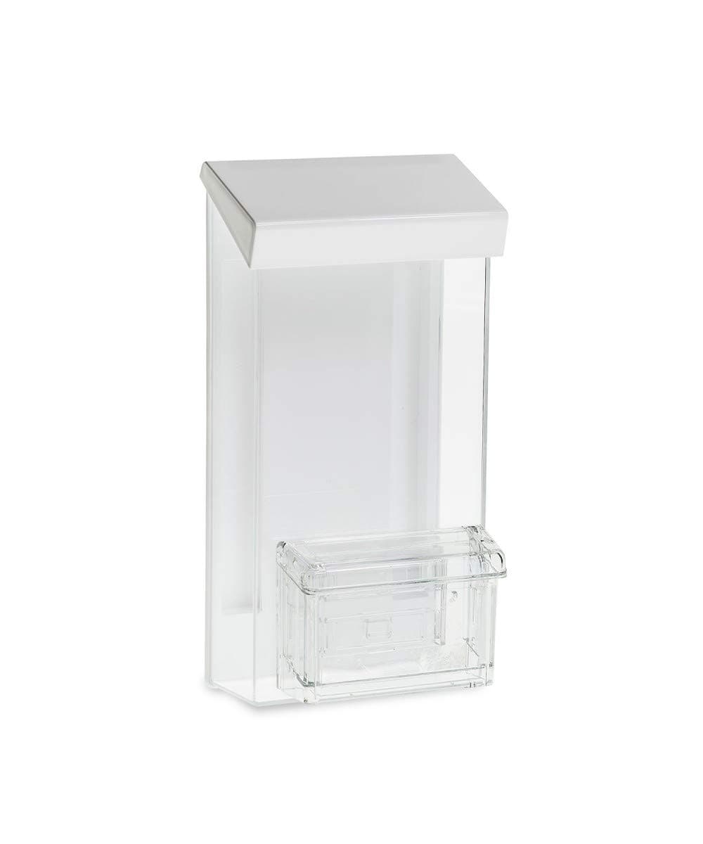 SOURCE ONE SOURCEONE.ORG Outdoor Trifold Brochure Holder with Business Card Holder, White Lid