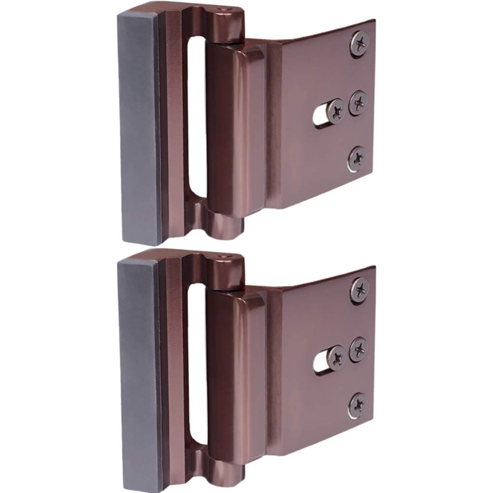 Door Security Lock,2 Pack Child Proof Door Lock,Home Security Lock for Inward Swinging Door Latch Double Safety Security Protection for Your Home