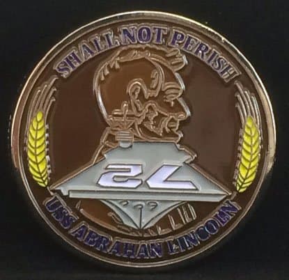 USS Abraham Lincoln CVN 72 Pin