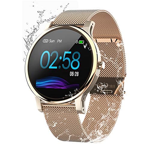 Smart Watch for Android and iOS Phone ,with All-Day Heart Rate and Activity Tracking,IP68 Waterproof,Sleep Monitoring,Ultra-Long Battery Life, SMS Smartphone Notifications(New Version )
