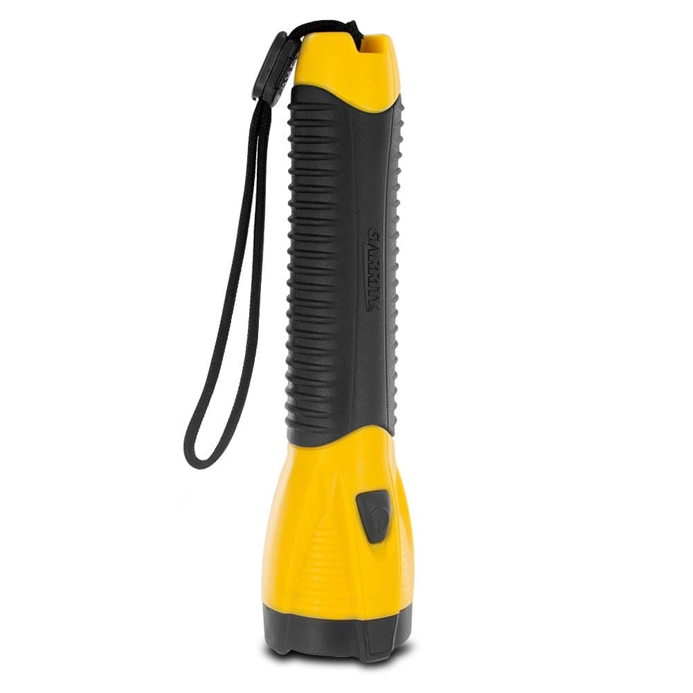 Garrity G-tech LED Flashlight with SureGrip Heavy Duty Rubber Grip (Yellow)
