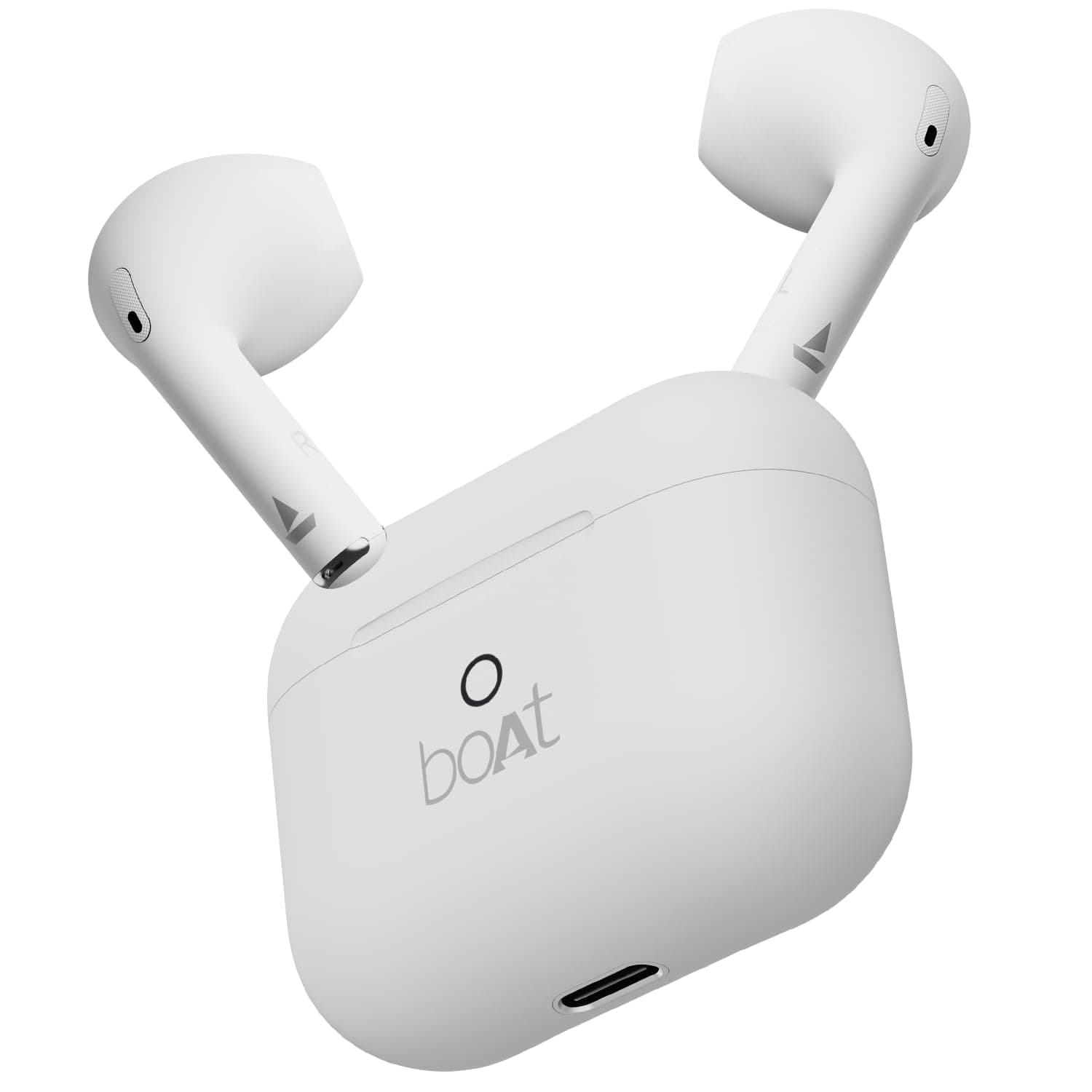 Airdopes Joy, 35Hrs Battery, Fast Charge, IWP Tech, Low Latency, 2Mic ENx, Type-C Port, v5.3 Bluetooth Earbuds, TWS Ear Buds Wireless Earphones with mic (Swedish White)