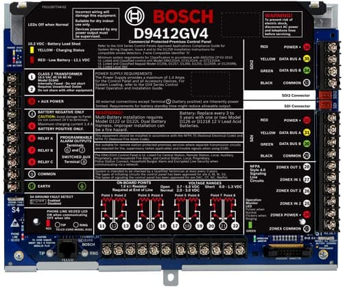 D9412GV4 Security Systems Control Panel