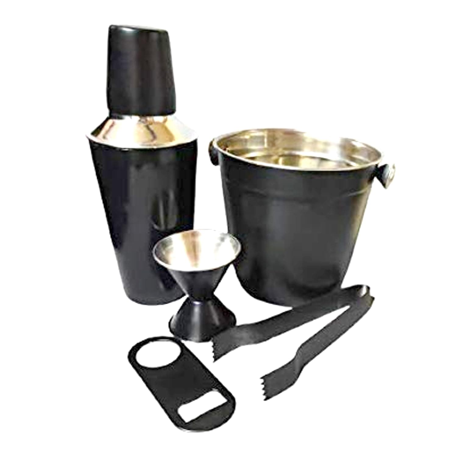Stainless Steel 5pcs Black Beginners bar Set