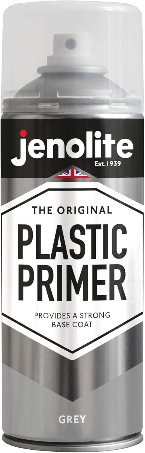 Plastic Primer Spray Paint | GREY | 400ml | Premium Quality Plastic Primer | Promotes Adhesion | Primer Spray Paint for Automotive, Garden Furniture, Models & Other Hard Plastics