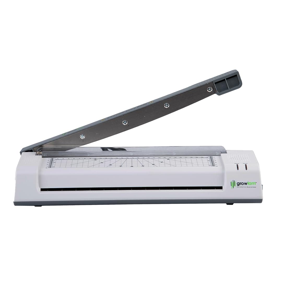 - Growlam GL 490 Lamination Machine A3 / A4 Size 3 in 1 Multi Functional with inbuilt Paper Cutter, Corner Rounder, Laminator (Photos, Documents, ID-Card, Certificate)