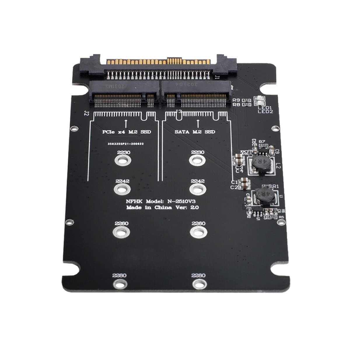 Cablecc SFF-8639 NVME U.2 to Combo NGFF M.2 M-Key SATA PCIe SSD Adapter for Mainboard Replace SSD 750 p3600 p3700