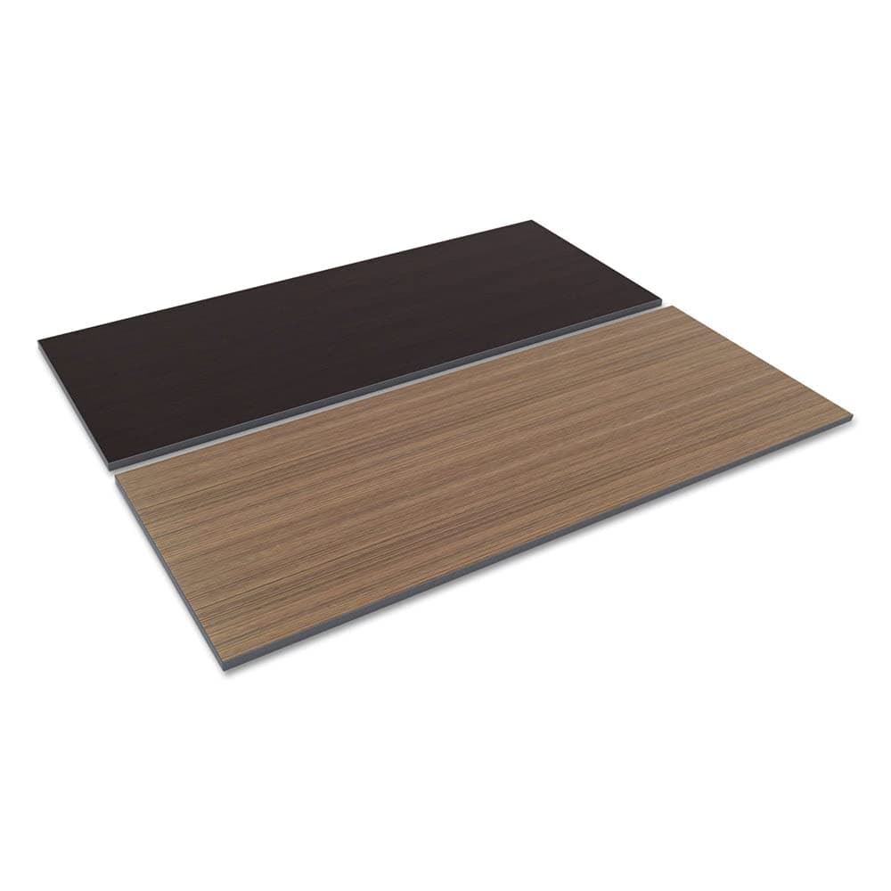 Alera Reversible Laminate Table Top, Rectangular, 71.5w X 29.5d, Espresso/Walnut