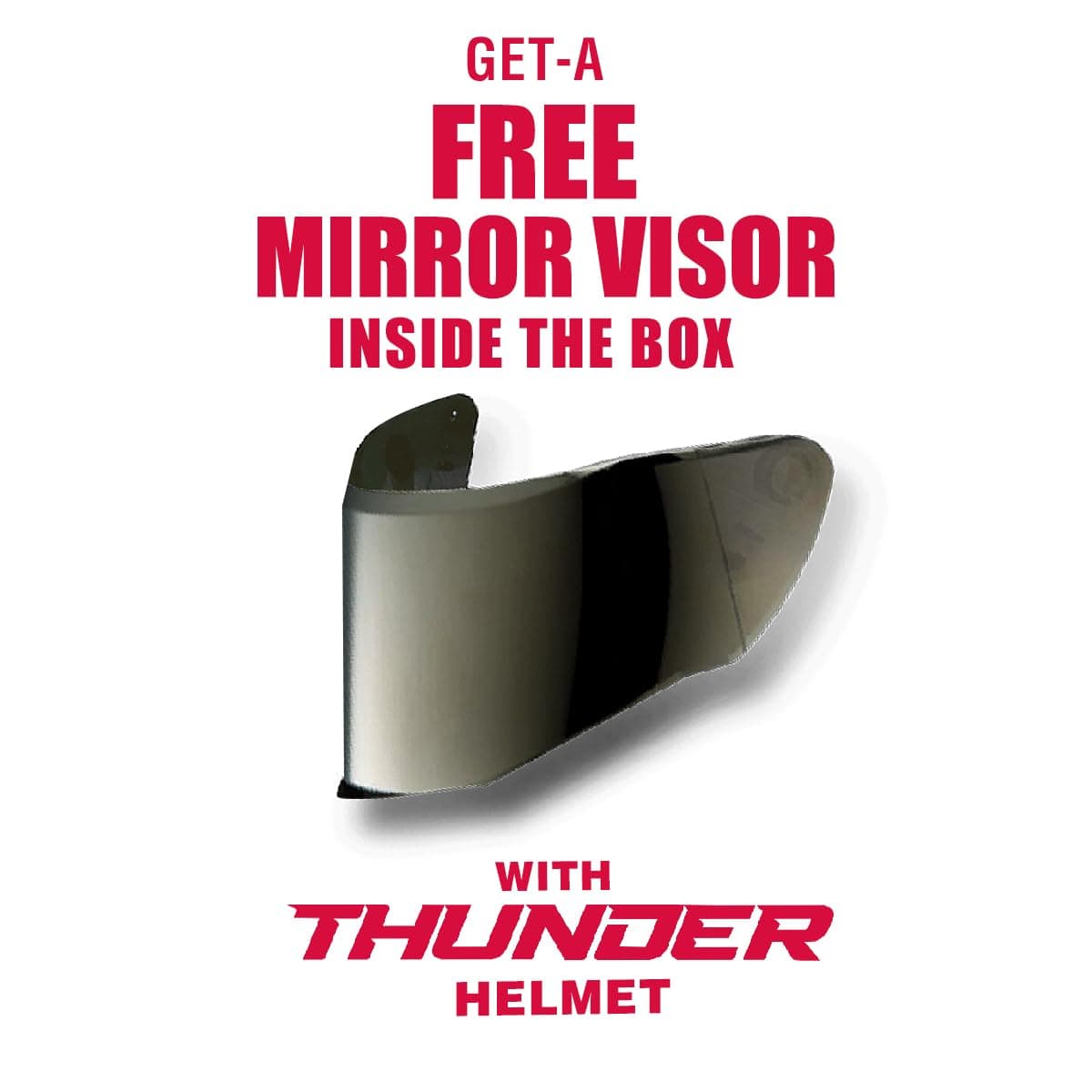 Studds Thunder Full Face Helmet D4 with Clear Visor