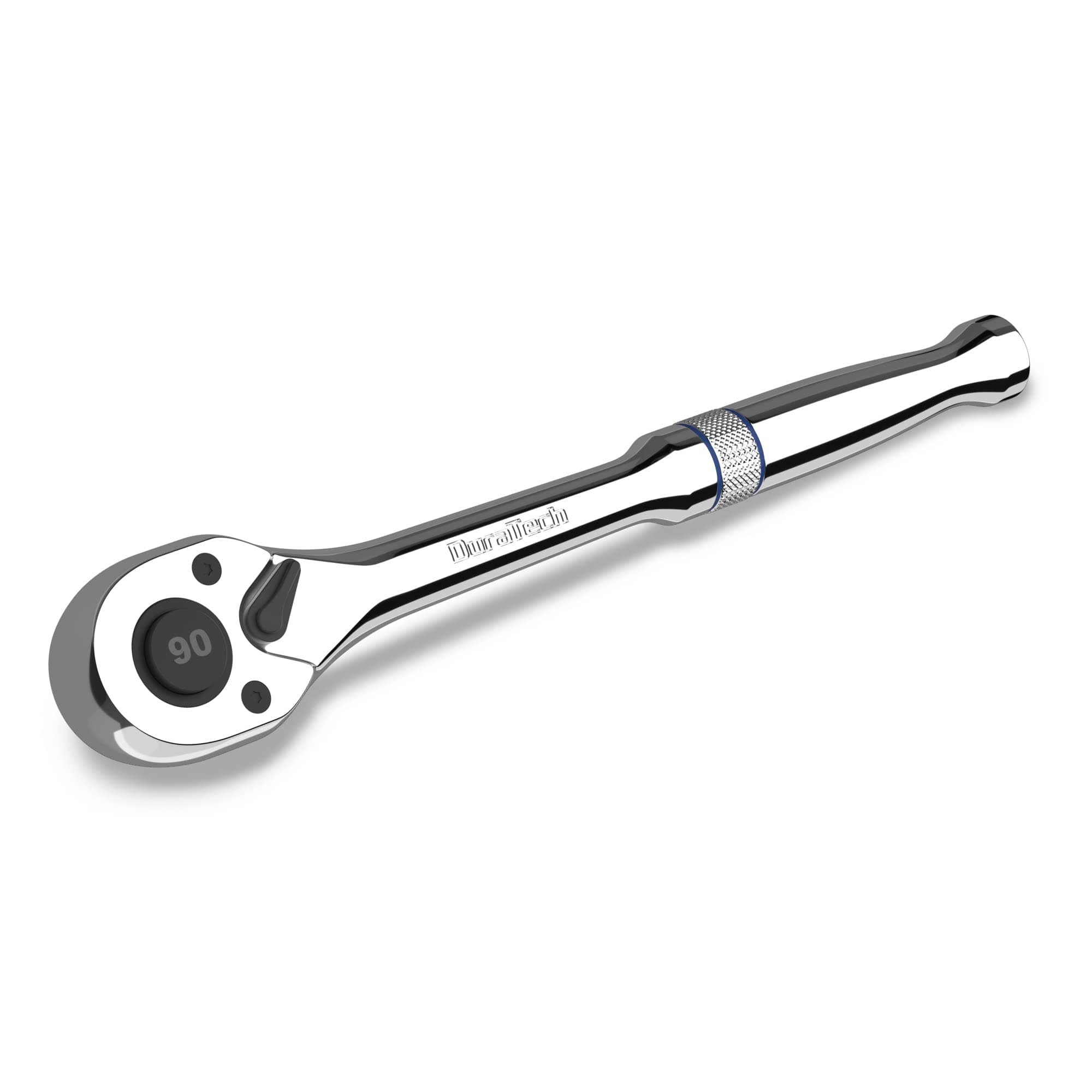 DURATECH 1/2-Inch Drive Ratchet, 90-Tooth Quick-release Ratchet Wrench, Reversible, Chrome Alloy Made, Full Polished, Stocking Stuffers for Men Women Gifts for Men Gifts for Women Gifts for Dad
