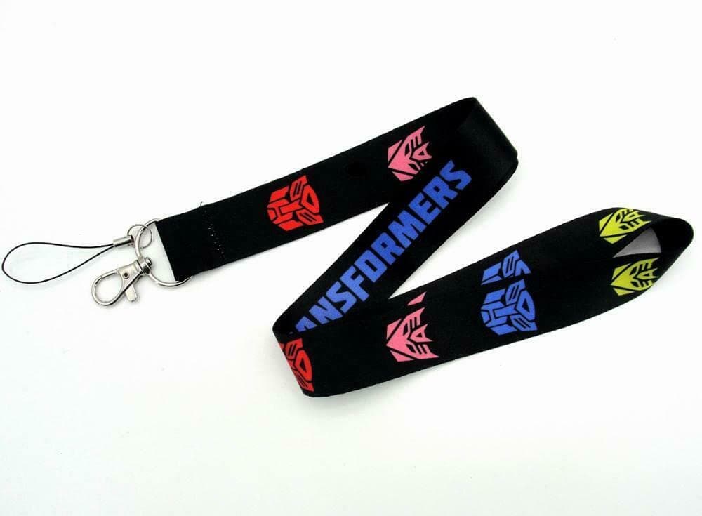 Anime Source Transformers Autobots Megatron Multicolor Black Lanyard Keychain ID Badge Holder