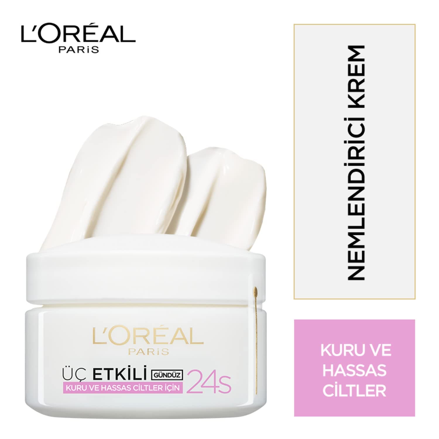 L'OREAL PARIS Triple Active Day Moisturiser Cream - Dry and Sensitive Skin (50ml)